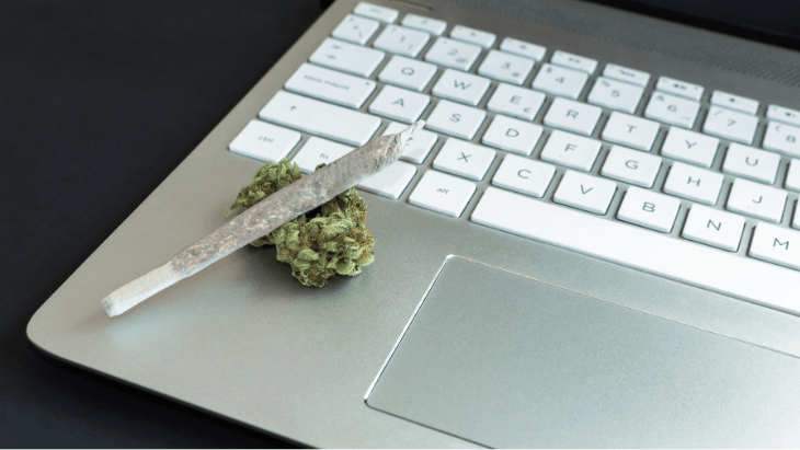 cannabis laptop work