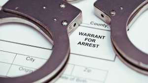 arrest warrant handcuffs